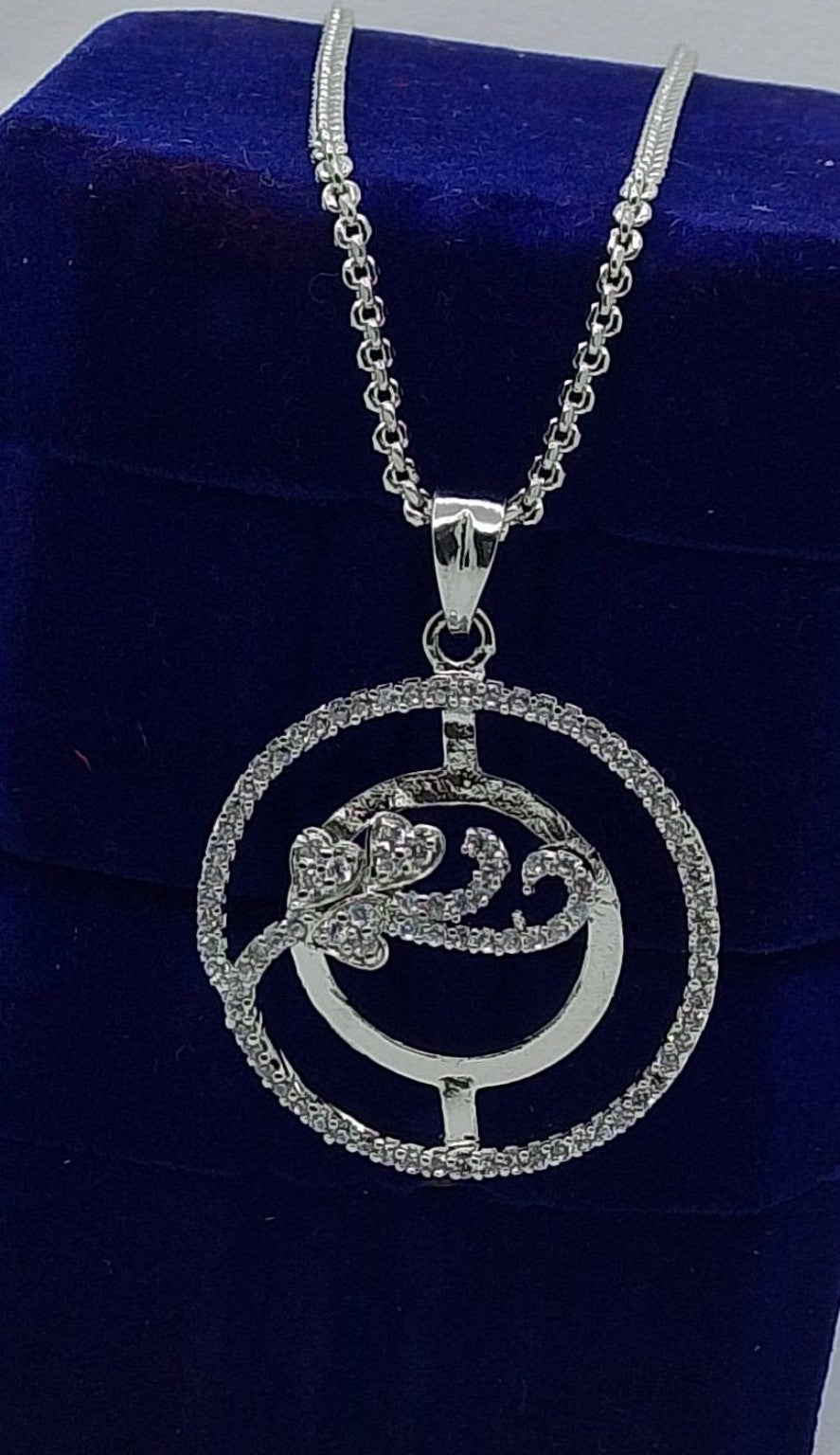 Silver Bloom Circle Pendant