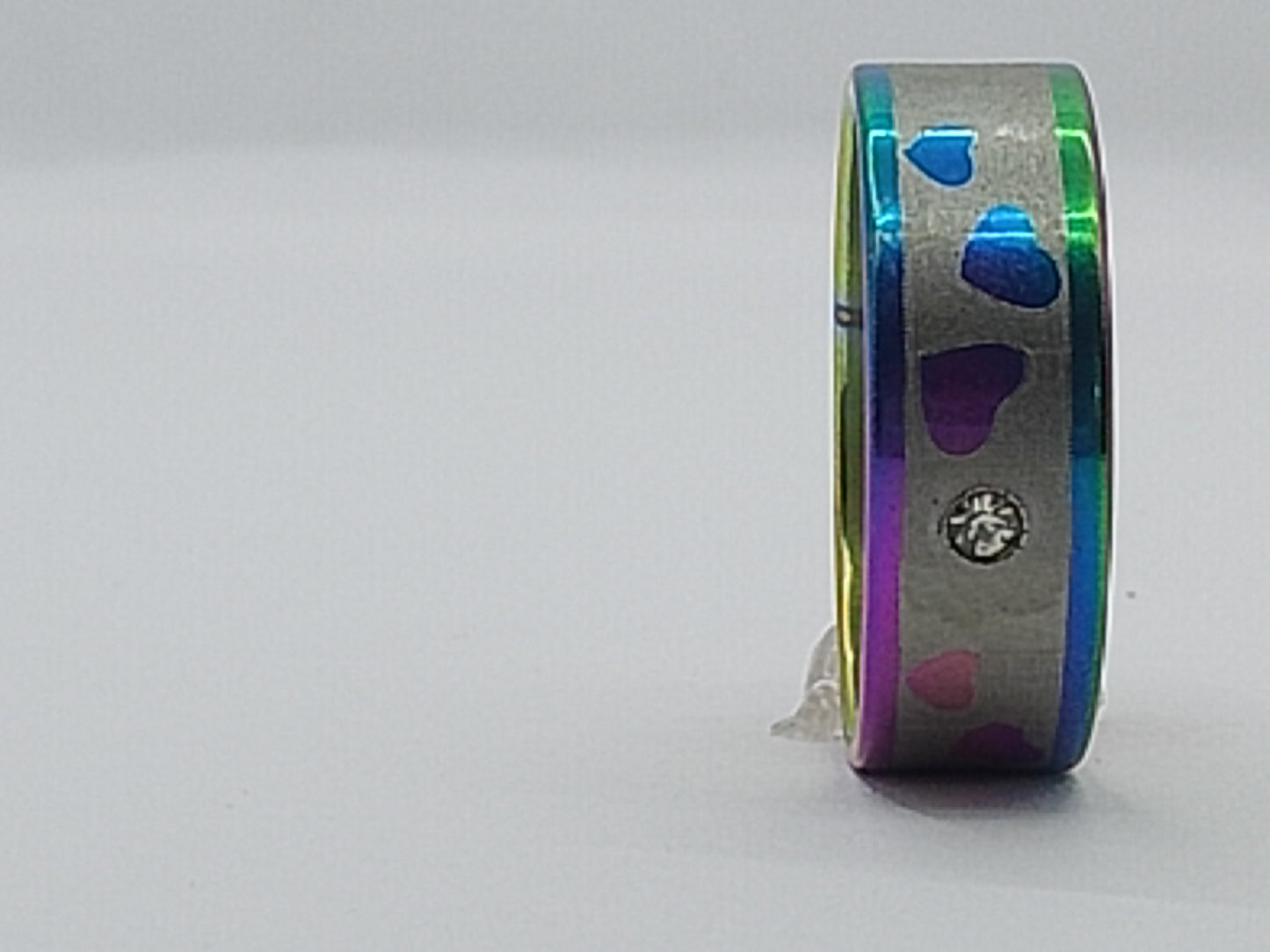 Rainbow Shine Stainless Steel Ring