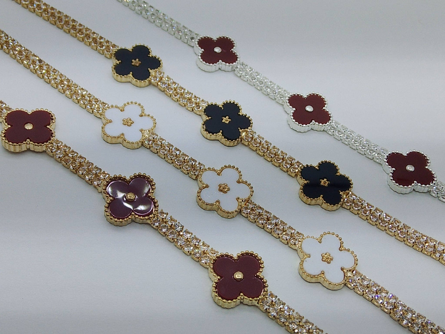 Floral Bloom Crystal Bracelet