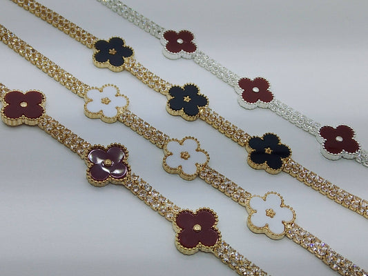 Floral Bloom Crystal Bracelet
