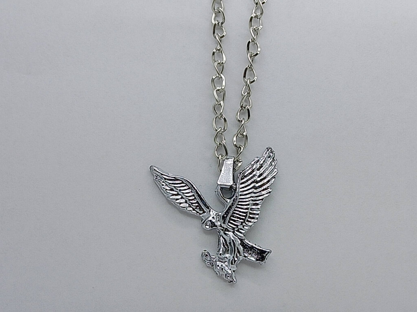 Silver Winged Pendant Necklace