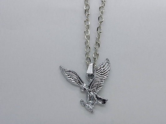 Silver Winged Pendant Necklace