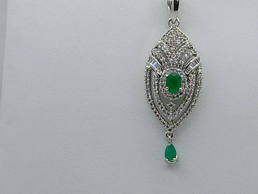 Royal Green Silver Necklace